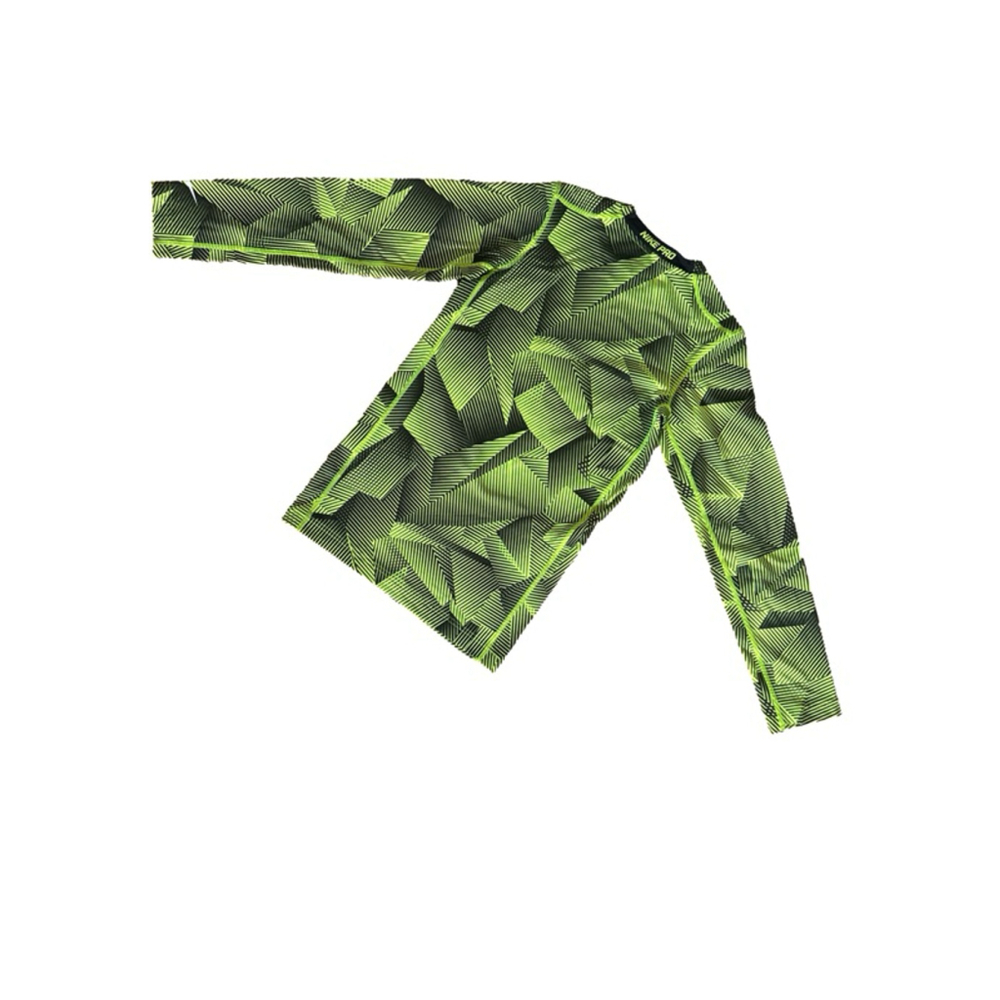 Boys Nike Green Black Geometric Long Sleeve Tee XL - Picture 7 of 7